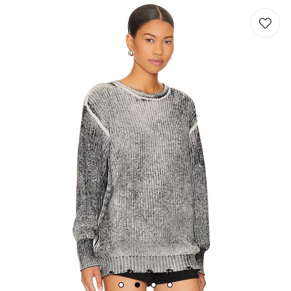 Steve Madden Nelson Sweater in Black & White